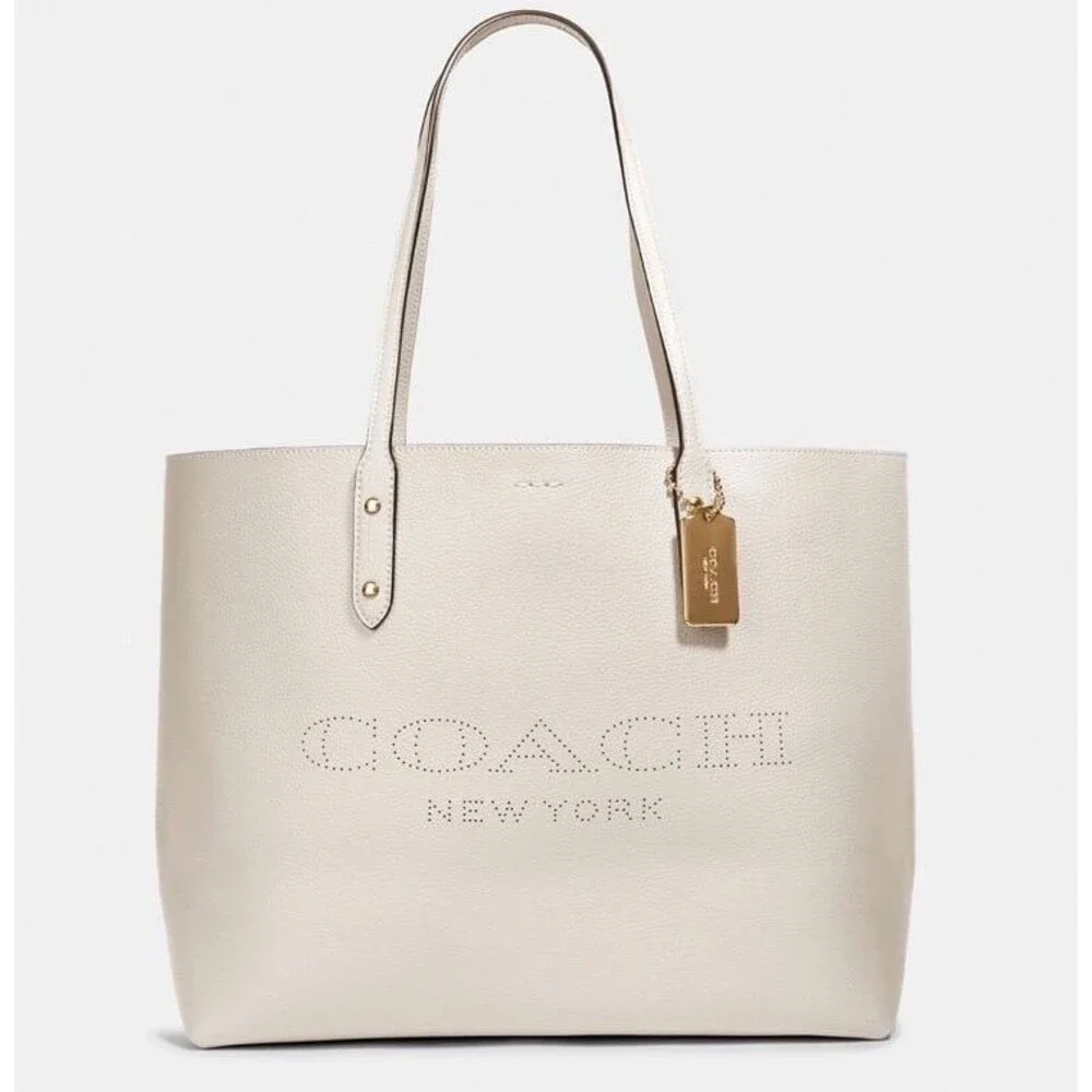 COACH‎ Town Tote Purse Bag With Coach Print NWT